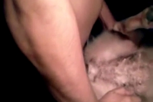 Cute-looking animal in the awesome amateur zoofil